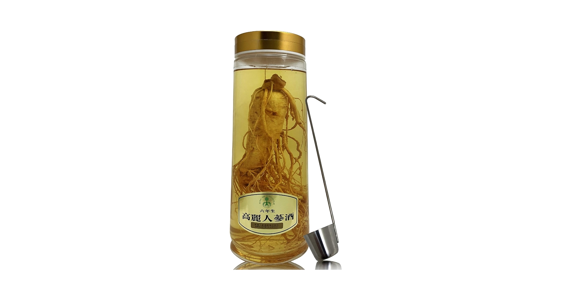 Amazon.co.jp: 6年物根入り特上高麗人参酒（3200ml）国産品長野