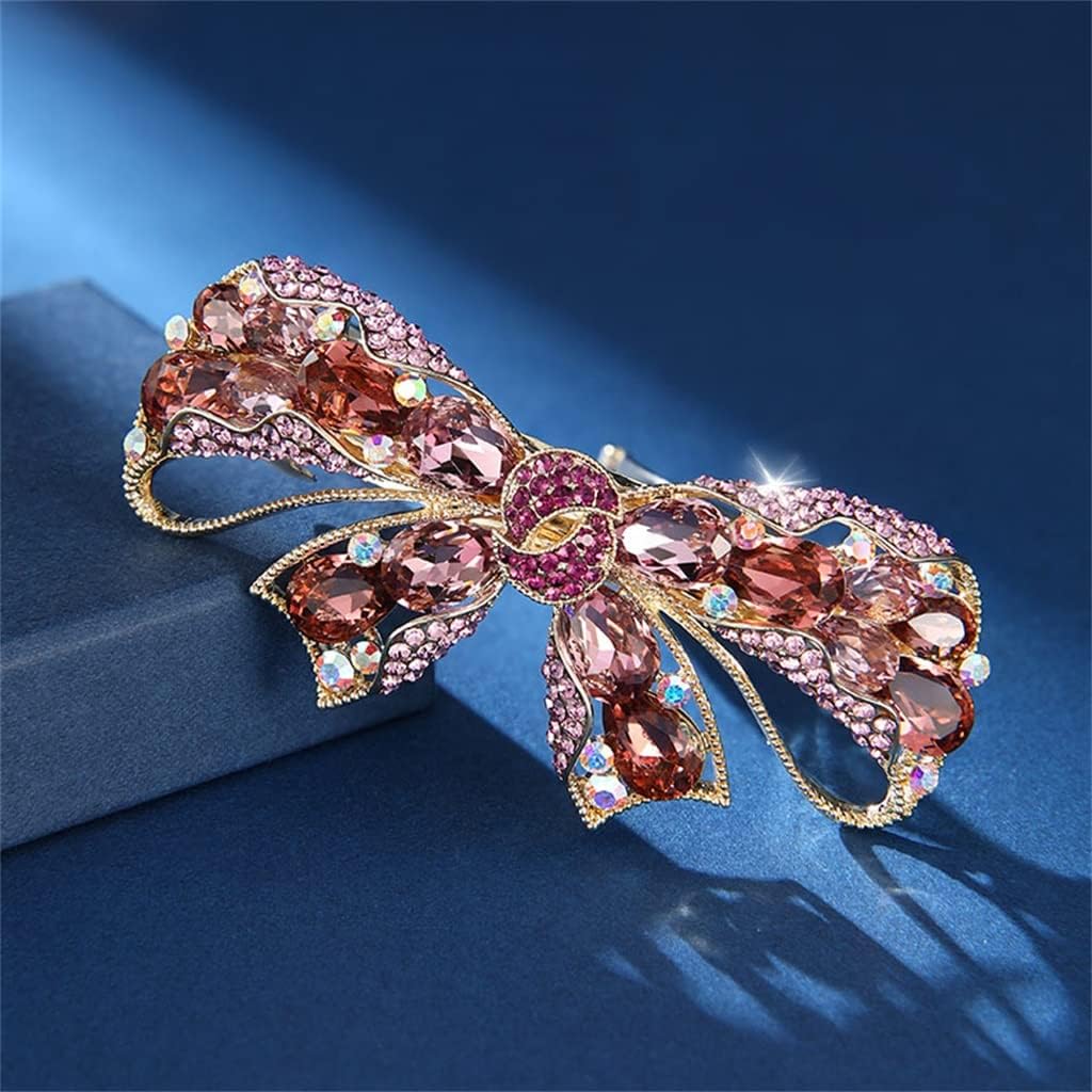 リボンクリップ ヘッドドレス ヘアクリップ 女性 ポニーテール スプリングクリップ バックヘッド スプーン トップクリップ ヘアカー