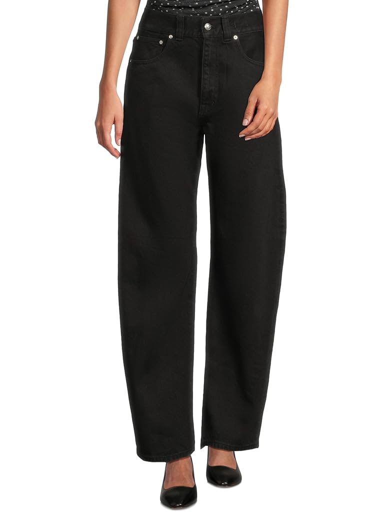 Black Madewell Balloon Jean In Black Frost