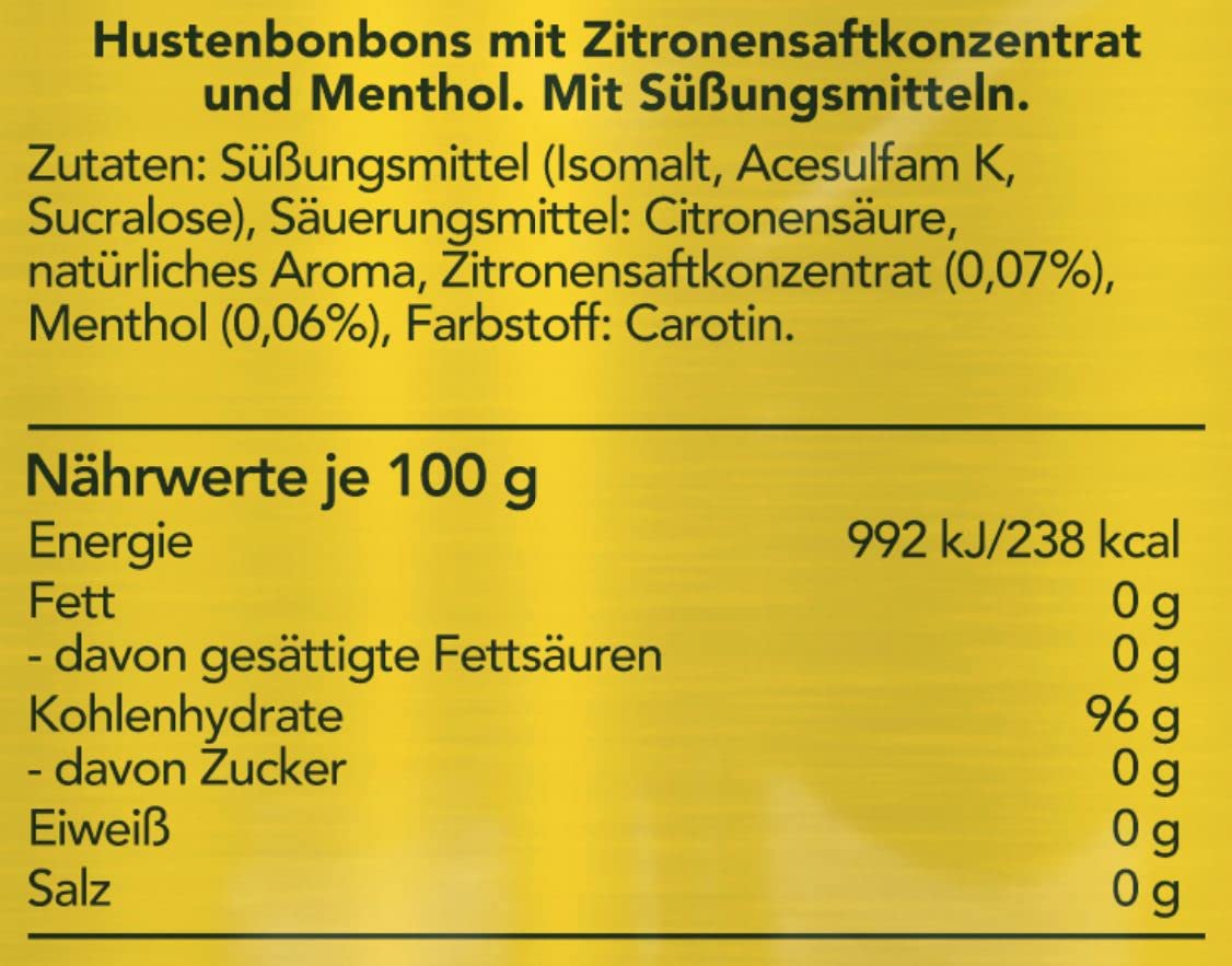 WICK Hustenbonbons Zitrone Clickbox mit Menthol ohne Zucker – 20 x 46 g