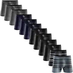 Kit 12 Cuecas Boxer Masculinas Rafa Parize Sem Costura Cores Sortidas Conforto Anatômico Cintura Elástica