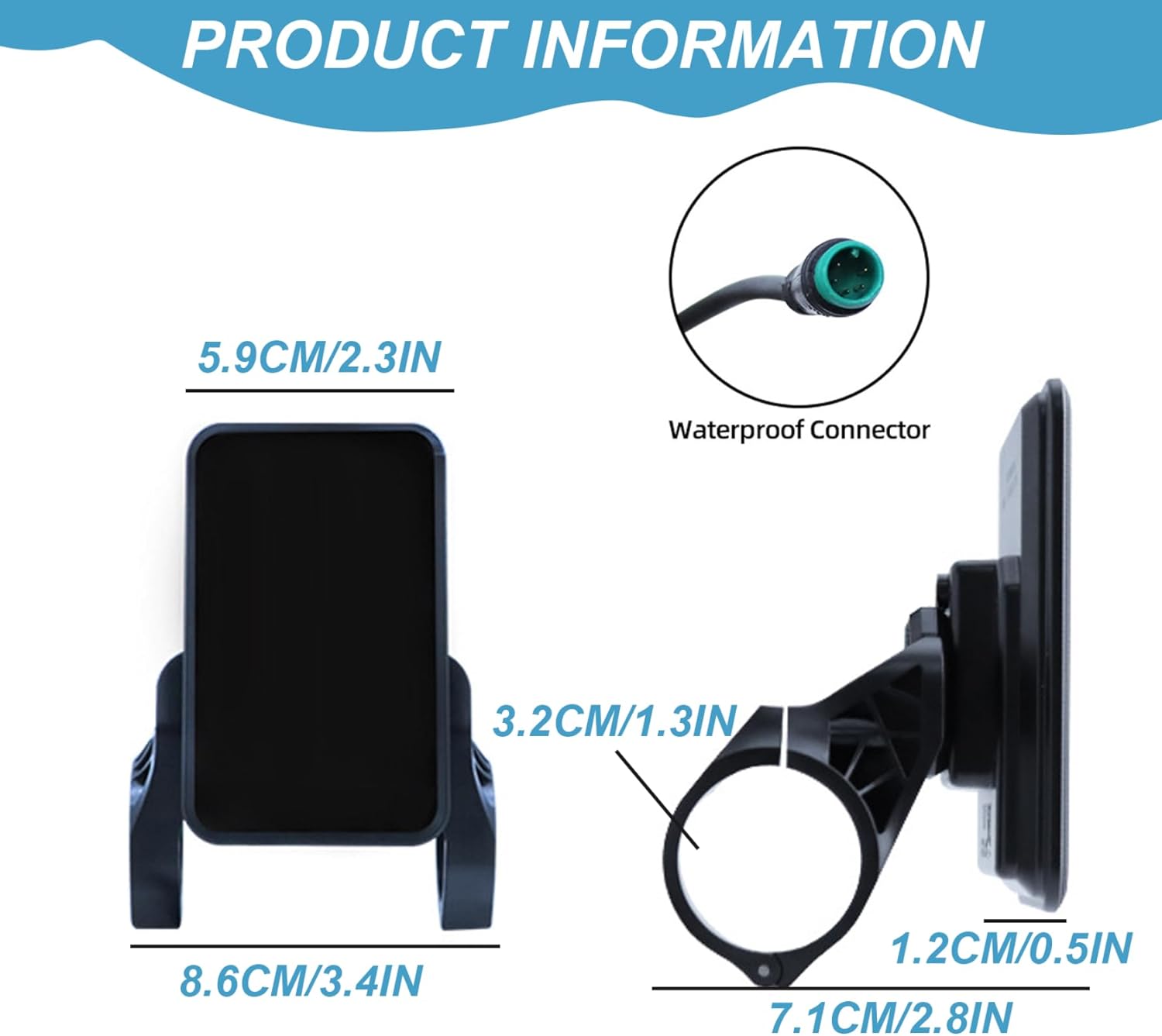Bike Odometer and Speedometer Waterproof LCD Display Ebike Easy to Read Enjoyable Bike Computer for Cycling Outdoor|Cycling Computers