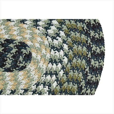 Better TrendsBetter Trends Braided Rug, Alpine Braid Collection - Durable, Stain Resistant, Reversible Indoor Utility Rug, 100% Polypropylene Rug, Vibrant Color Rug, 60" x 96" Oval Rug, Hunter Stripe Rug