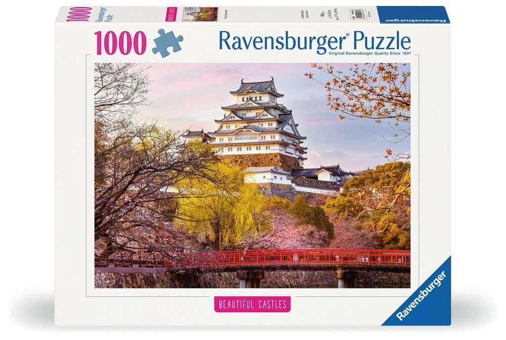 Ravensburger - Jigsaw Puzzle 1000 Pieces Beautiful Castles Himeji Japan | Puzzle 1000 Pieces Landscapes with a Size of 70 x 50 cm | Gift for Adults and Children from 14 Years and Over