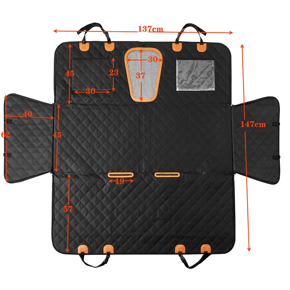 Hond Auto Achterbank Hoes voor Audi Q3 F3, Kofferbak Duurzame Wasbare Cargo Cover Mat Reizen