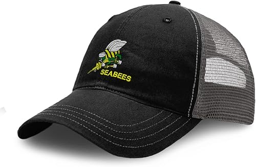 Custom Richardson Soft Mesh Cap Hat Bordado Seabees Bordado Trucker Sombreros para Hombres y Mujeres Algodón