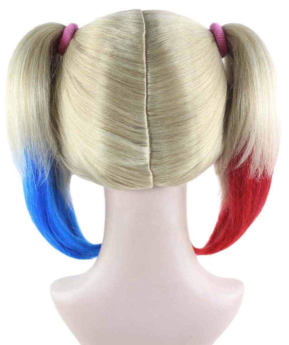 Amazon | Wigs2you 仮装 ウィッグ H-2836 ツインテール 赤青 フル