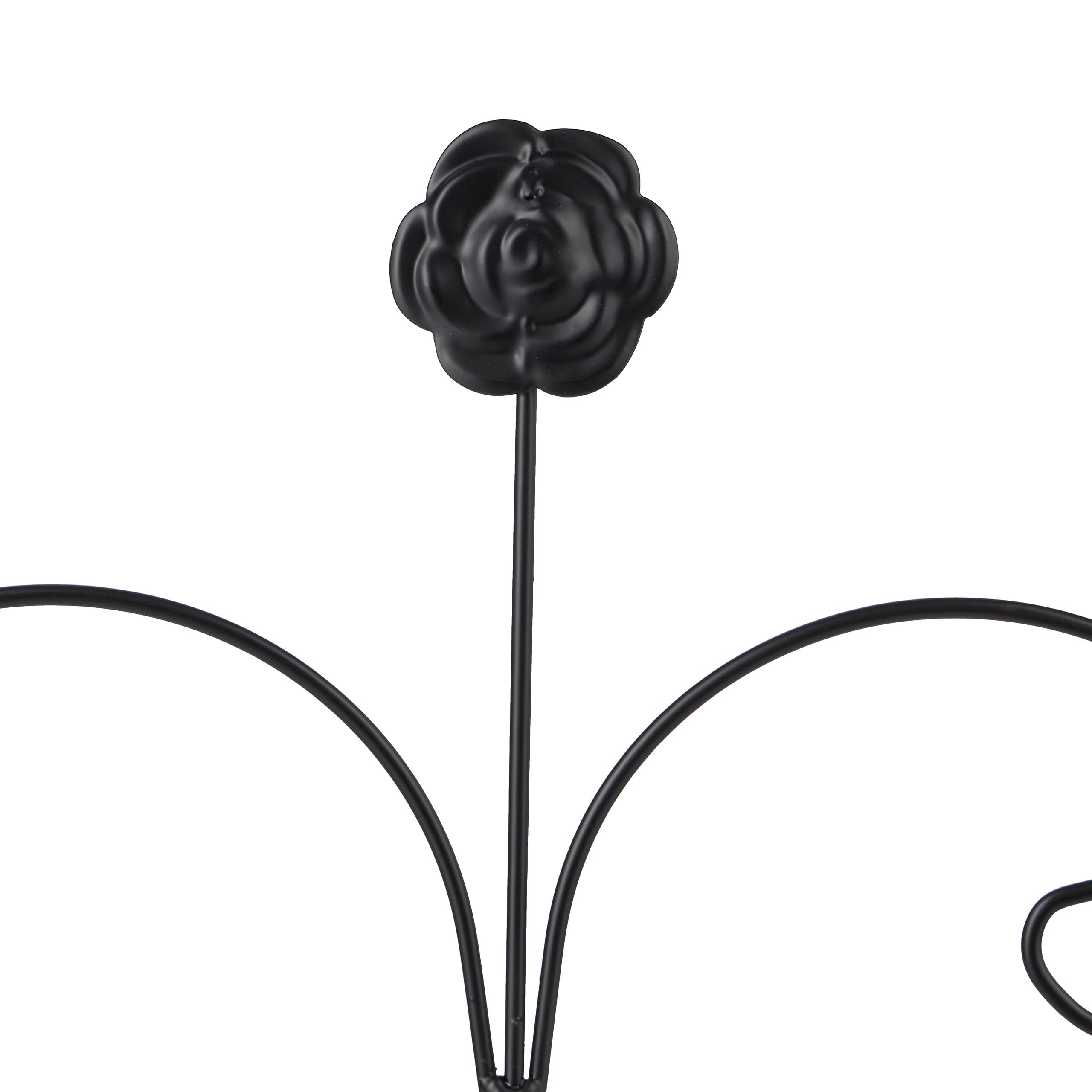 Relaxdays Soportes para Plantas, Set de 2, 220 x 50 cm, Metal, Enrejado para Enredaderas, Autónomos, con Estacas, Negro