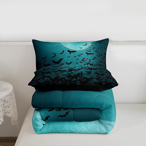 Miniatura 9 de Erosebridal Juego de edredón de hongos tamaño King, ropa de cama de hongos lindos para niños y adolescentes, juegos de edredón de dibujos animados,