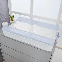 Trocador De Cômoda Anatômica Para Bebê Coleção Pérola Luxo - Azul Bebê