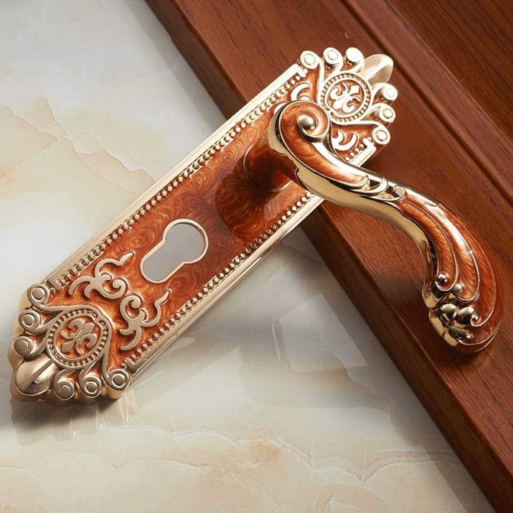 Zinc Alloy Door Lock Kit Home Improvement Durable Swing Door Silent Mechanical Door Lock Handle Set Security Door Handle