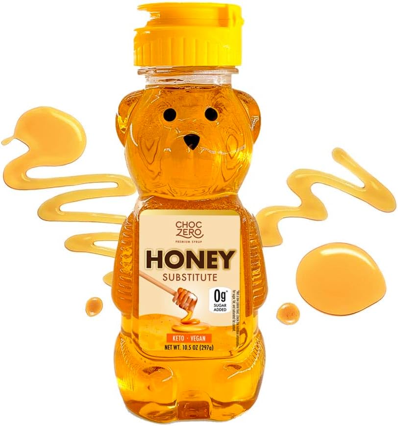 Sugar Free Honey, 1:1 Natural Honey Equivalent, Same Sweetness and Consistency as Raw Honey, Keto Friendly, Vegan (1 Jar, 10.5oz)