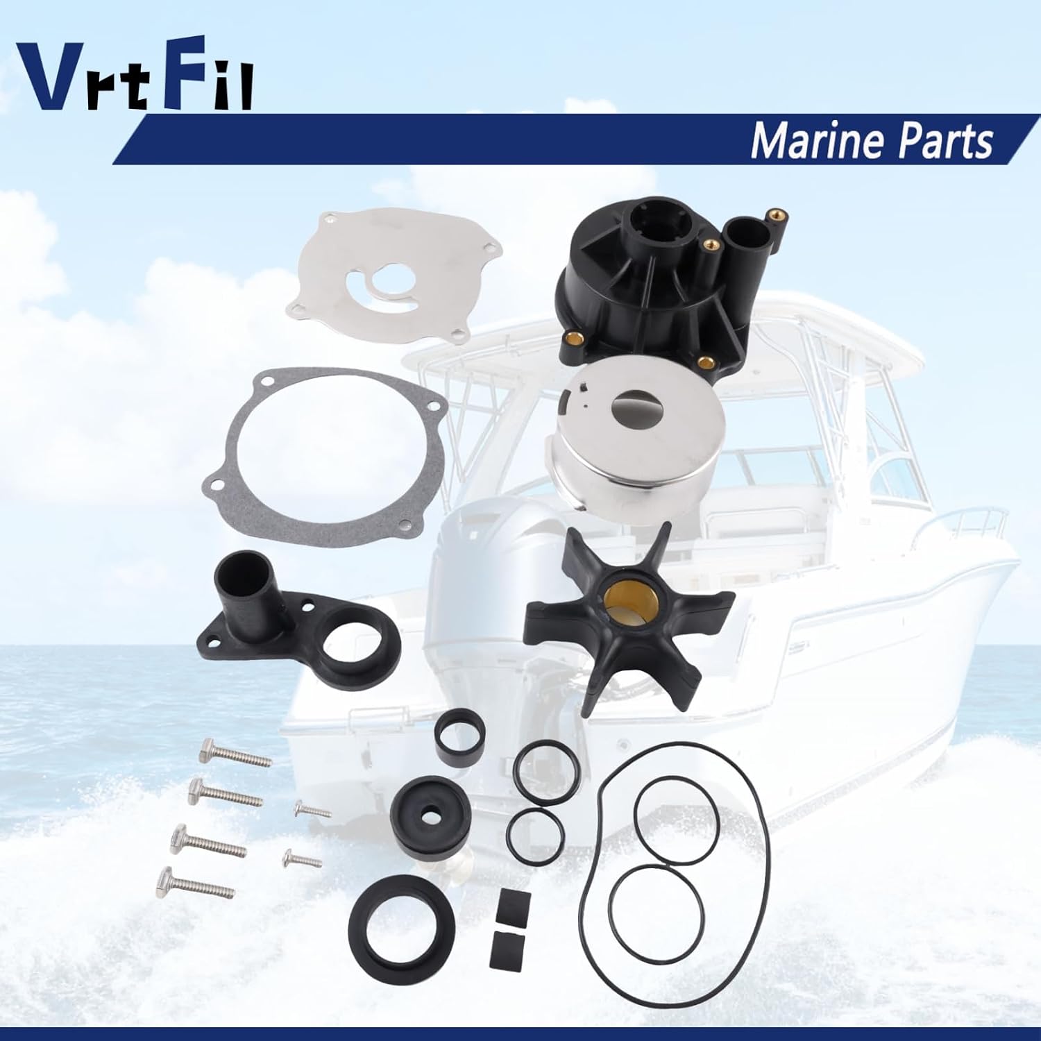 5001594 0435447 0390768 Water Pump Repair Kit Compatible with Johnson Evinrude OMC BRP Outboard