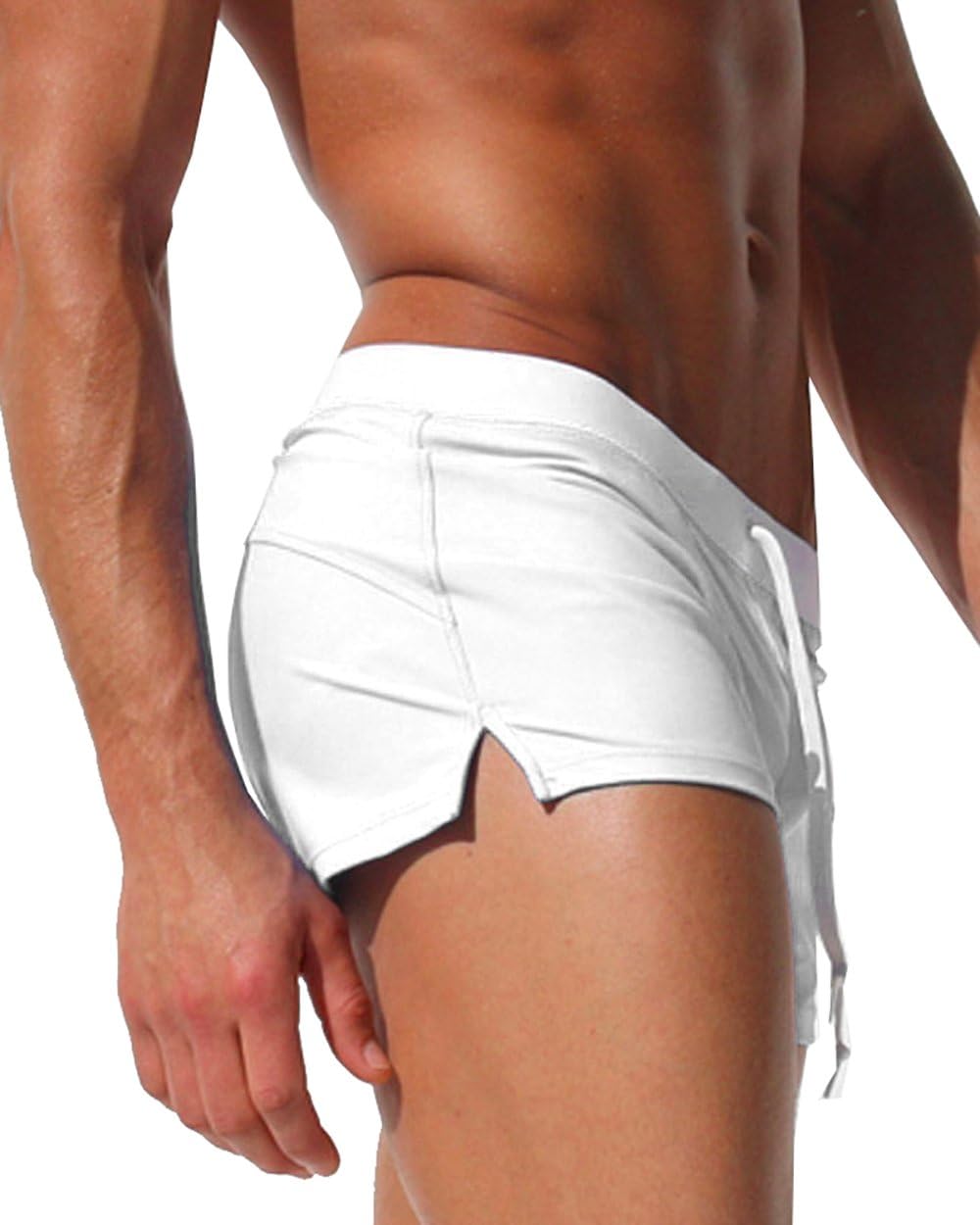 TONLEN Mens Swimwear Short Swim Trunks with Zipper Pocket - Image 2