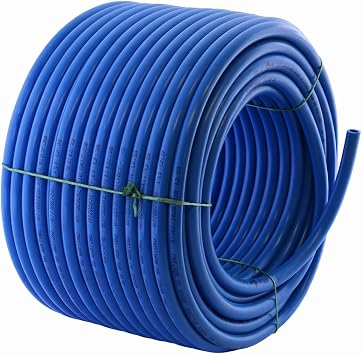 Süper Mavi Kauçuklu Bahçe Hortumu 100 Metre Ekstra Kalın Sağlam Su Sulama Yıkama Hortum 12.5 mm 1/2