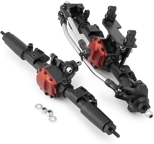 Miniatura 7 de Aleación completa eje delantero y eje trasero actualización de engranaje de acero para 1:10 Axial SCX10 II 90046/90047 SCX10 90027/90028 RC Jeep