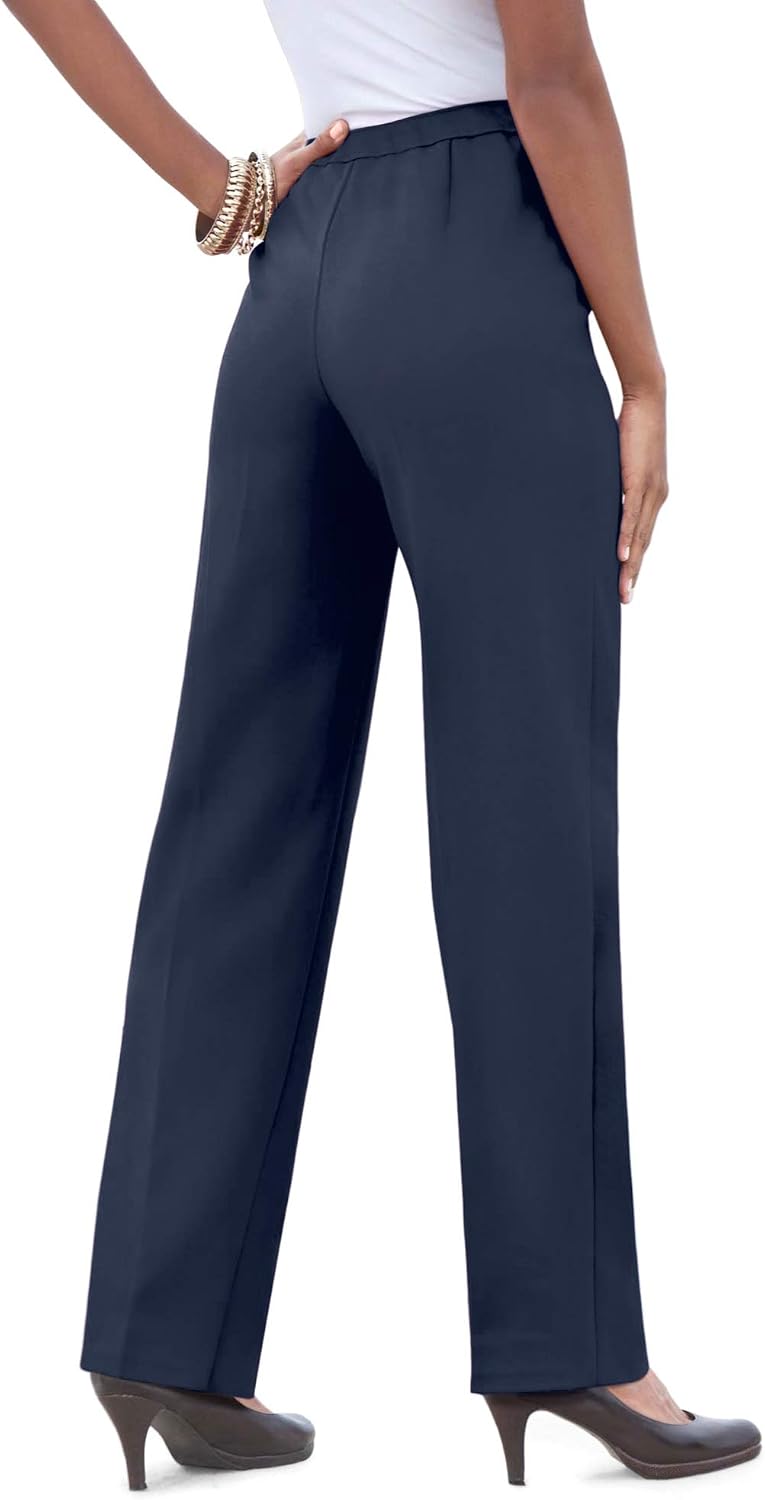 Roaman's Women's Plus Size Classic Bend Over Pant
