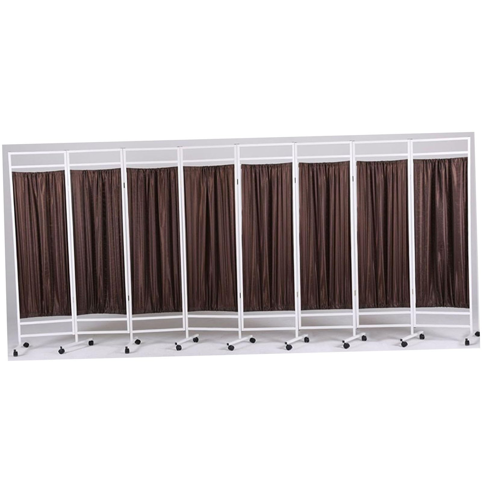 Paravent médical enroulable 180x50 cm, cloison temporaire amovible noire