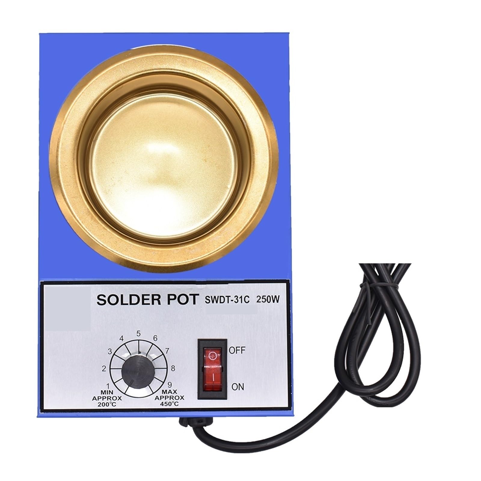 Bain de soudure 250W à fusion rapide avec pot en inox de 80mm