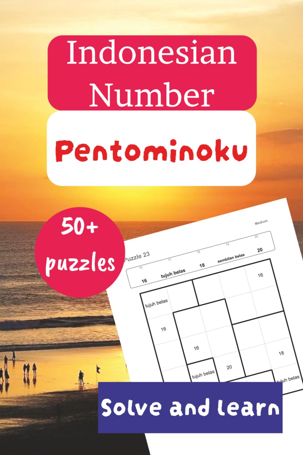 Indonesian Number Pentominoku (Su Doku for Learning Languages)
