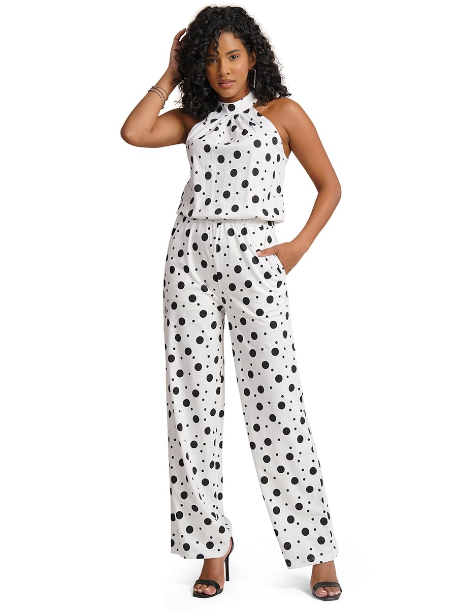 Jumpsuit For Women, Stylish designer jumpsuit For Ladies, Bold And Trendy Tropical Print, Sleeveless Fit for Girls-image-9