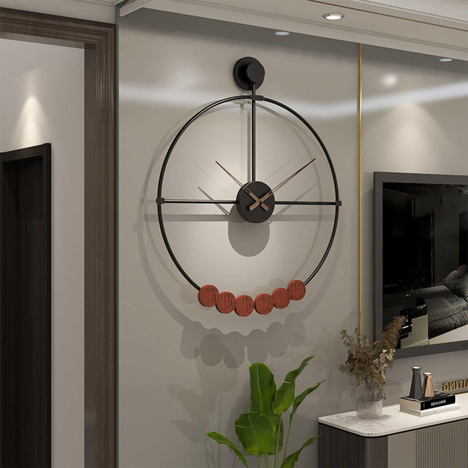 Reloj De Pared Tieyi Sala estar Creativa Dormitorio Cocina Hogar Decoración Lujosa Nórdicos Silenciosos Relojes Cuarzo