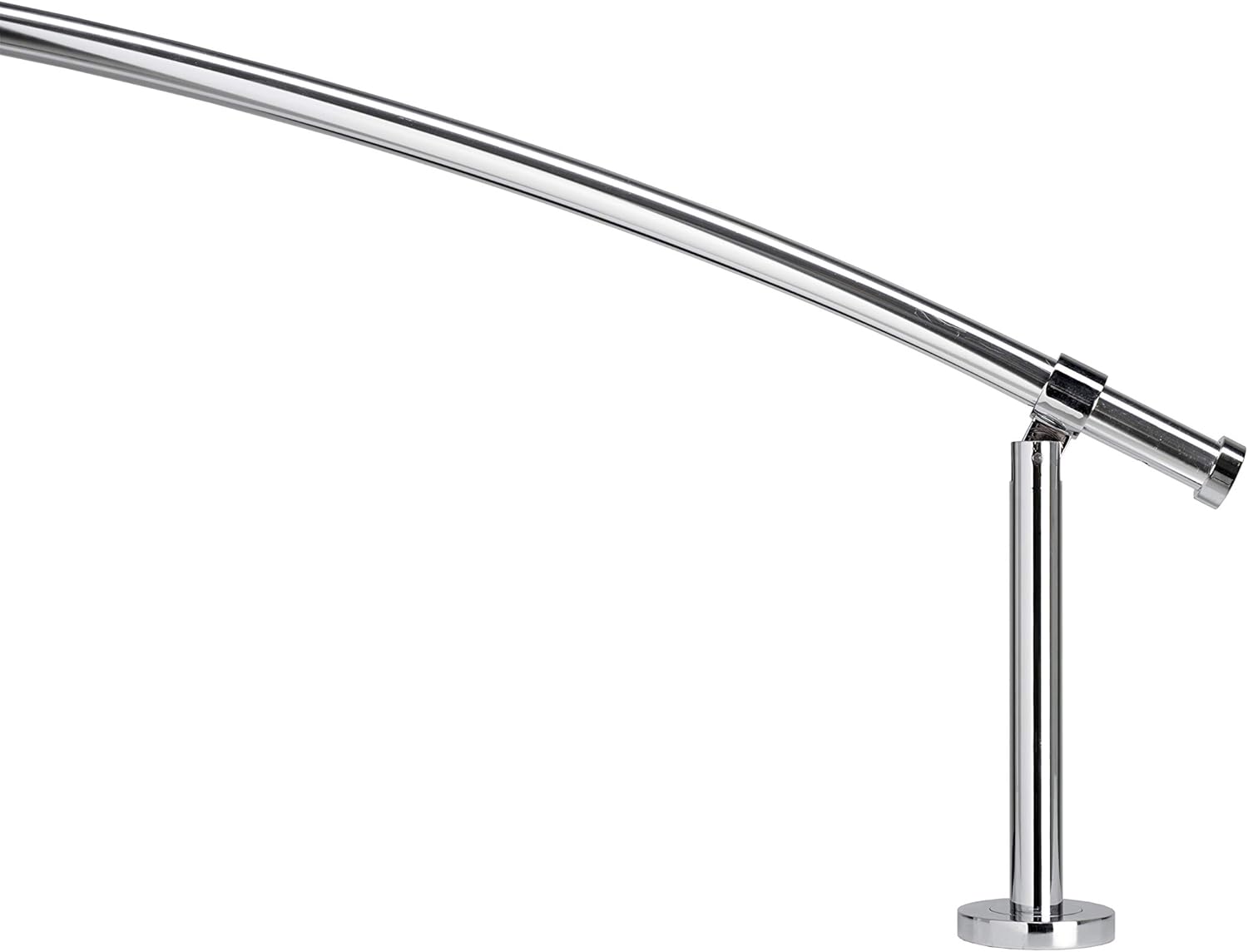 Croydex Luxury Curved Shower Curtain Rod Maximum Length 2000mm Chrome