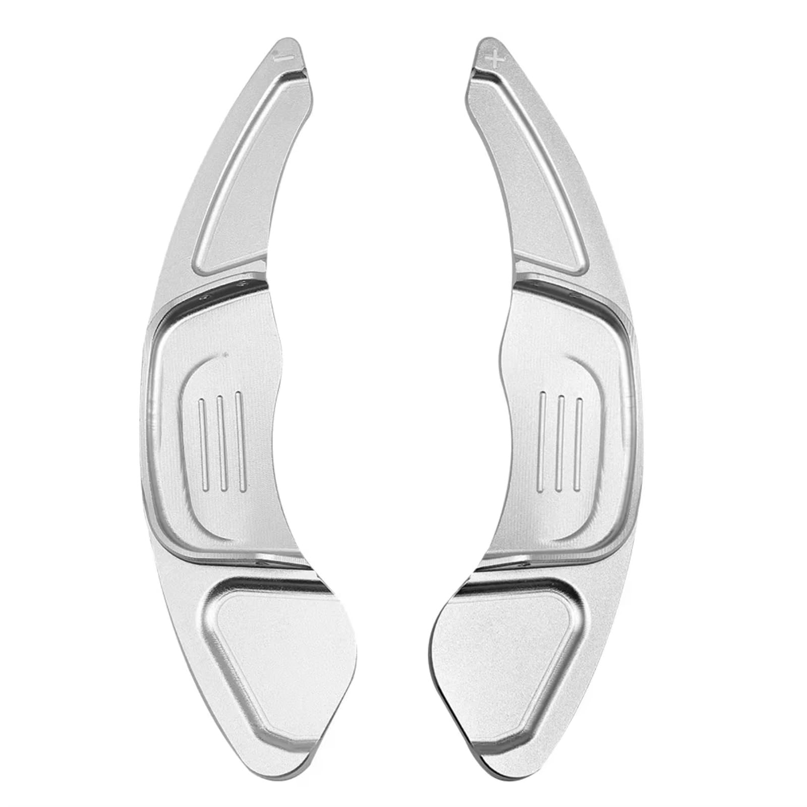 RASFHYG Paddle Shifter Extensions Compatible with VW for Sagitar GLI 2016 2017 for Lamando for GTS 2016 Car Steering Wheel Paddle Extend Shifter Accessories Universal Car Paddles(Silver)