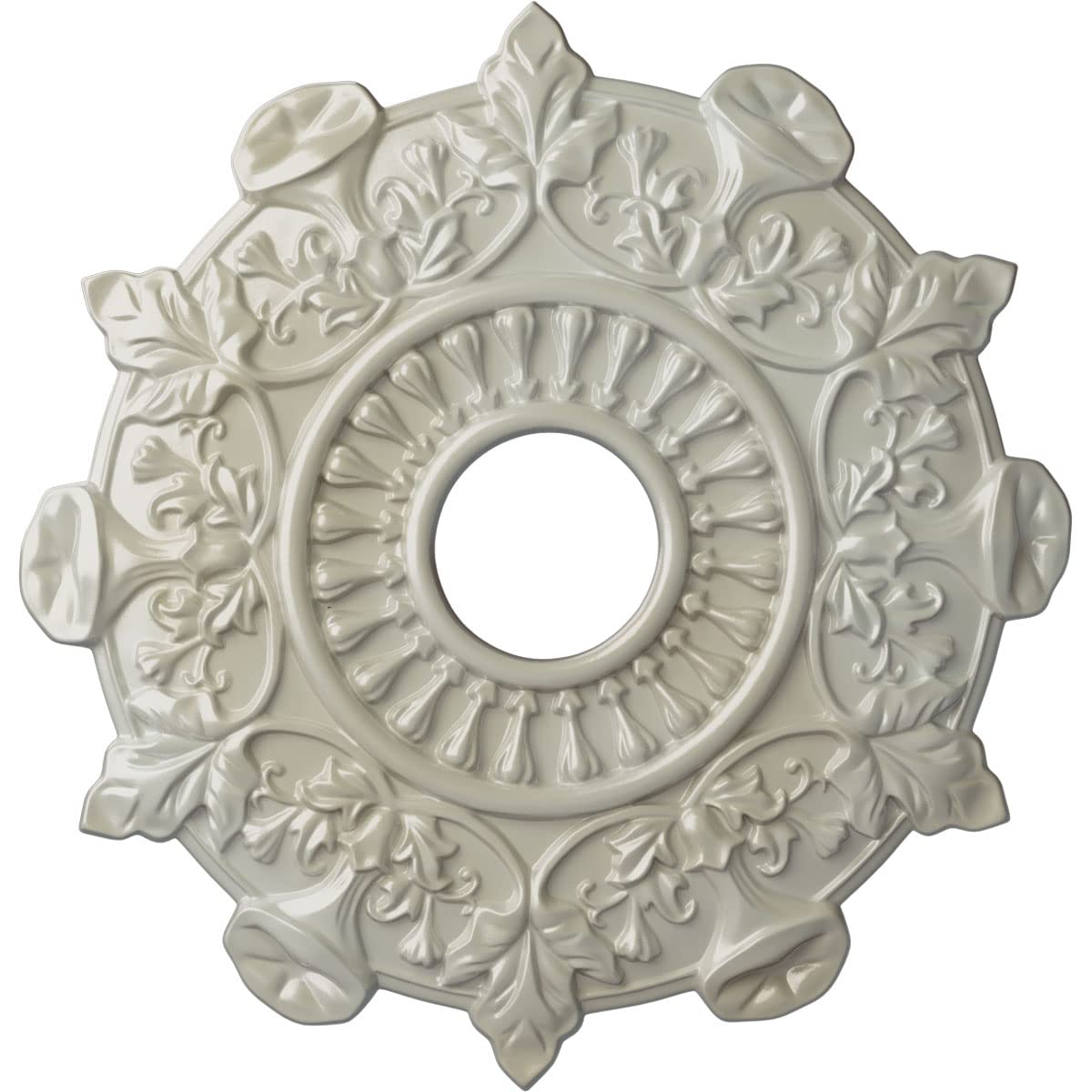 Médaillon de plafond Preston Ekena menuiseries en cuivre antique bleu