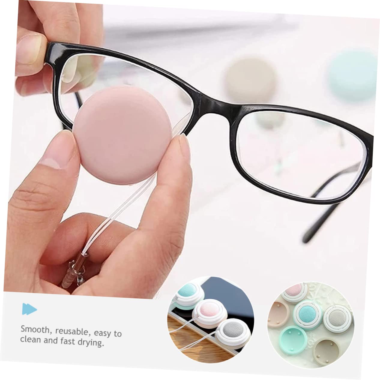 40 Pièces Essuie-glace De Téléphone Nettoyeur D'écran Macron Tampon De Nettoyage D'écran Macarons Lingettes Nettoyantes Pour Écran Pour Écran Propre Pendentif Pp+silicone