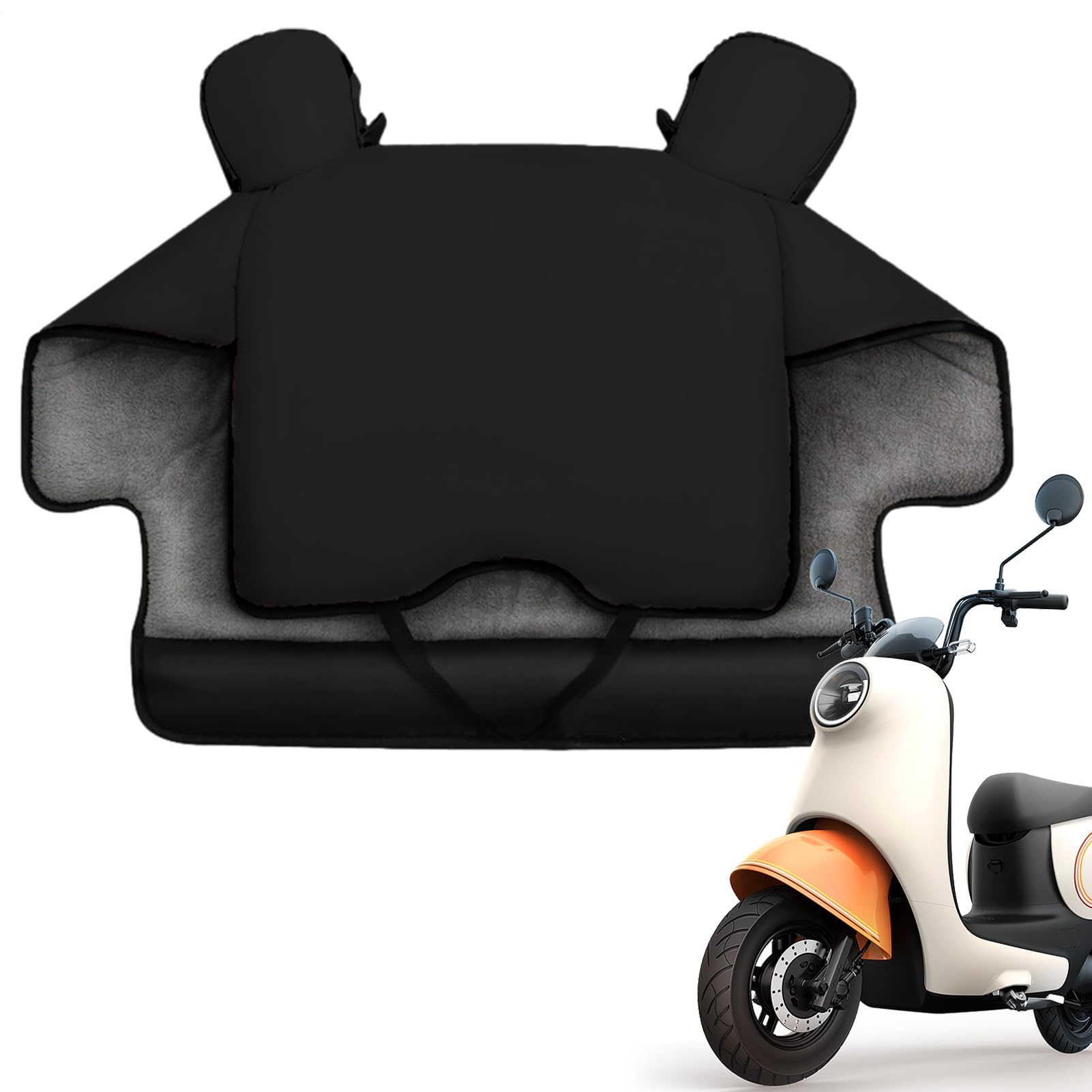 Trapunta per parabrezza scooter – 120 cm copertura per moto, grembiule | riscaldato, protezione termica resistente alle intemperie | scudo isolante per le gambe per veicoli elettrici biciclette per