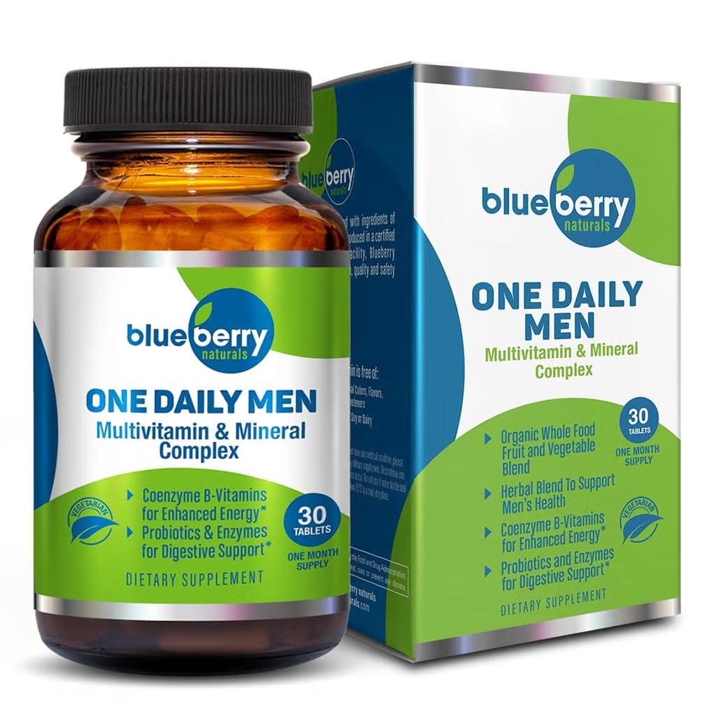 One Daily Men Tablets – 30-Count | Daily Multivitamin & Mineral Support for Men