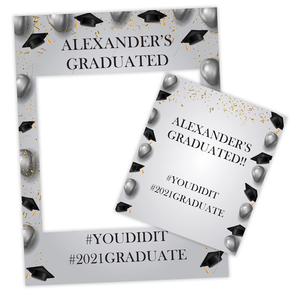 School Selfie Frames for Graduation School Leavers Welcome New Pupils Proms Parties (Frame 17) โ image 1