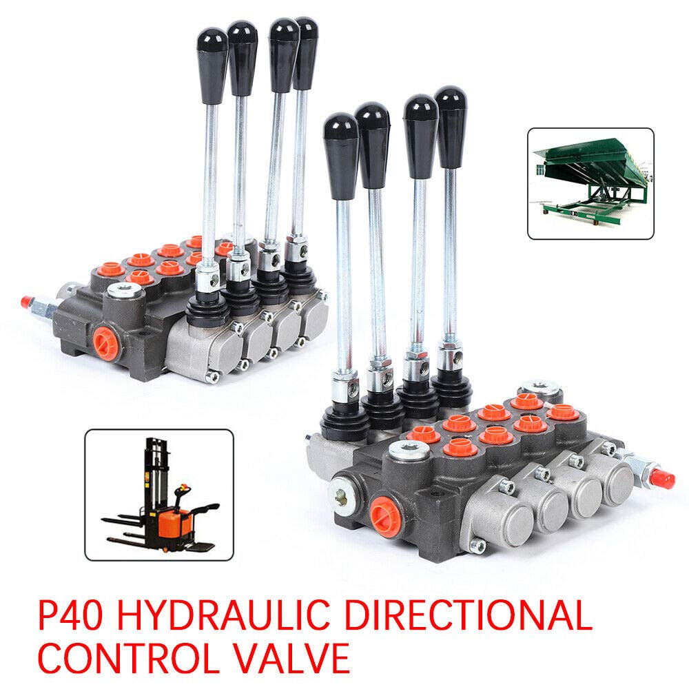 4 carrete 3600psi P40 Hydraulisches Wegeventil Mehrwegeventil Einstellbar 60L/min carrete hidráulica de Control direccional Valve