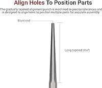 Vista 2 de TEKTON Punzón de alineación de 5/16 pulgadas 66178 Fabricado en Estados Unidos