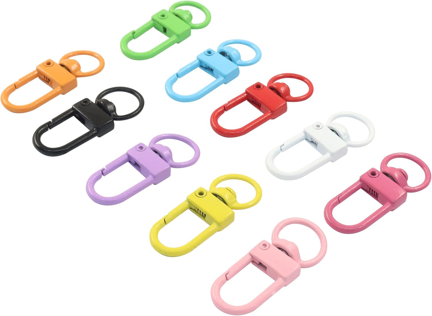 Zorfeter 50PCS Small Lobster Claw Clasps, Metal Lanyard Clips Swivel Snap Hooks, Jewelry Making Connector for Key Chains/Purses/Straps/Bag Charms - Image 5