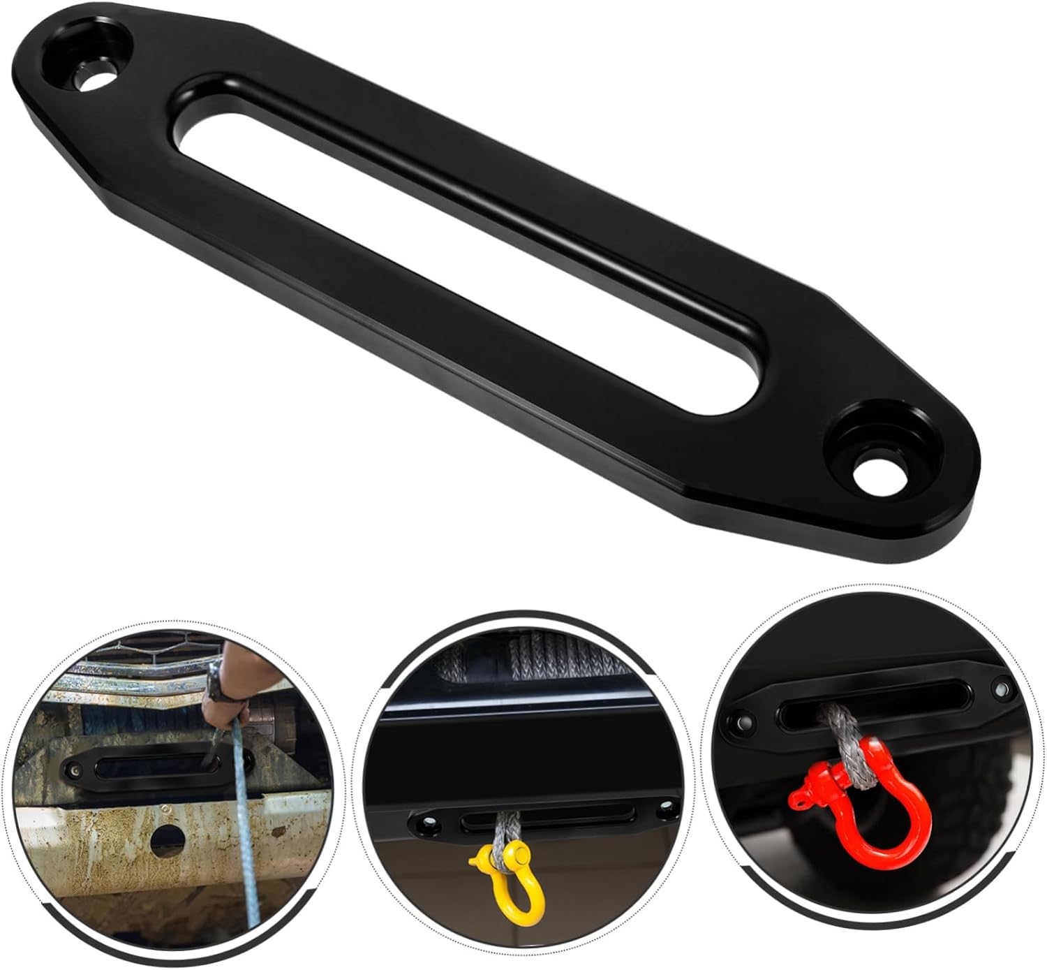 Synthetic Rope Winch Fairlead Winch Rope Guide Cable Guide Dampener Stopper