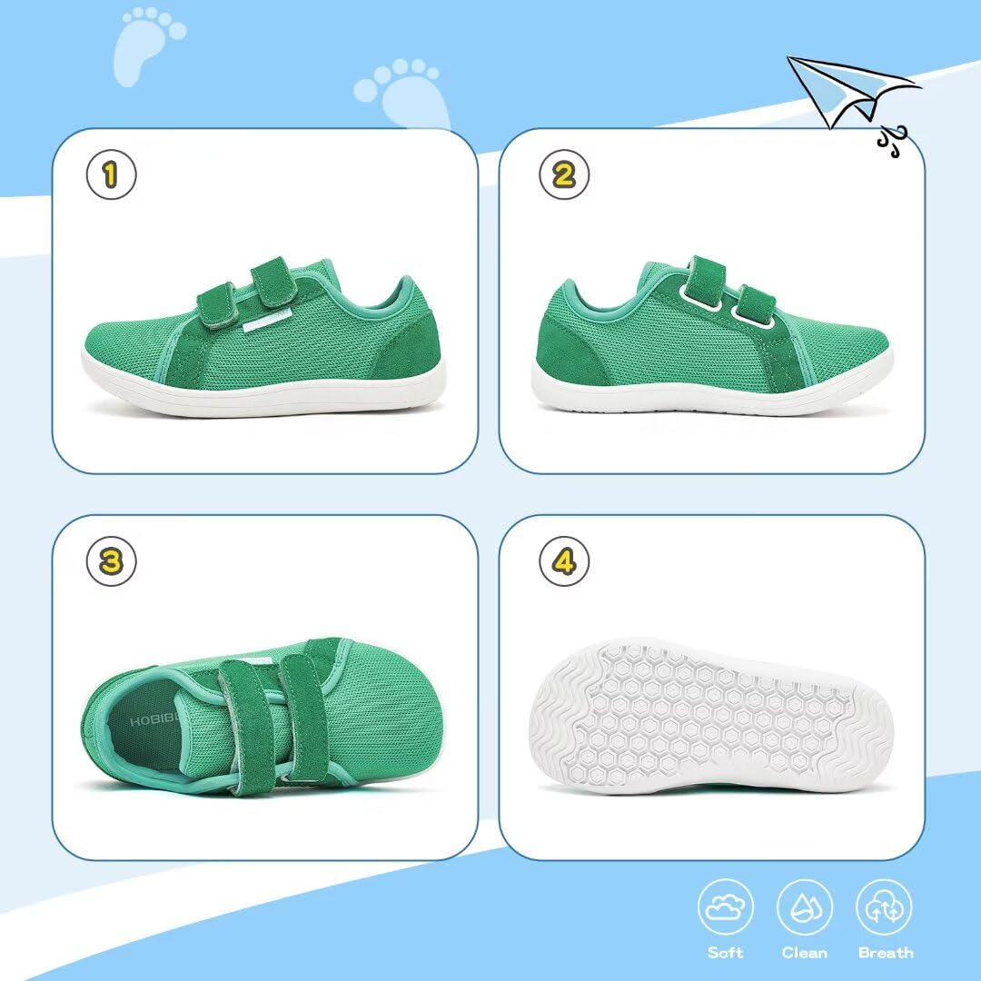 HOBIBEAR Kinder Breite Barfußschuhe für Jungen Mädchen Outdoor Trail Running Minimalist Walking Schuhe