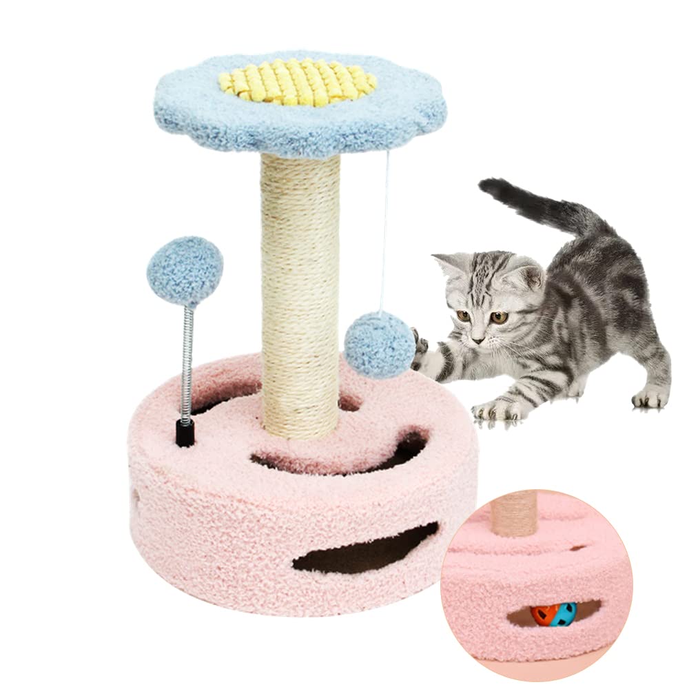 Amazon.co.jp: キャットタワー ミニ 省スペース 猫爪とぎポール  