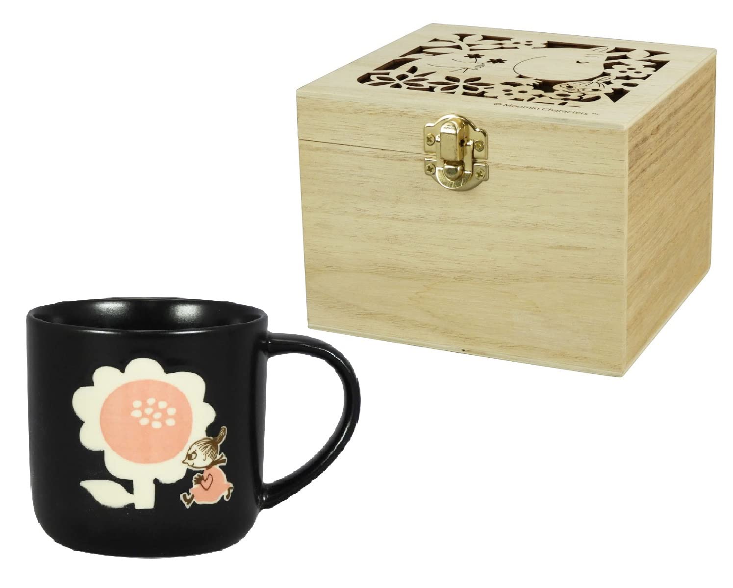 Moomin Little My Mug 12oz Porcelain Wooden Box Yamaka Made in Japan