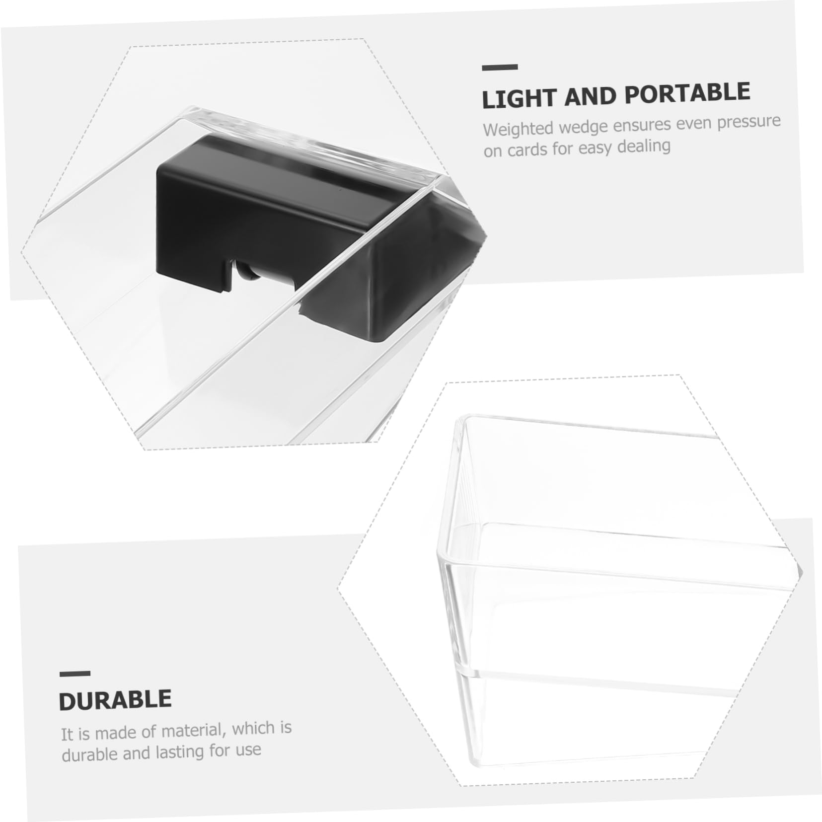 CIYODO Speed up Your Poker Game Acrylic Poker Dispenser Dealer Cards Game Supply