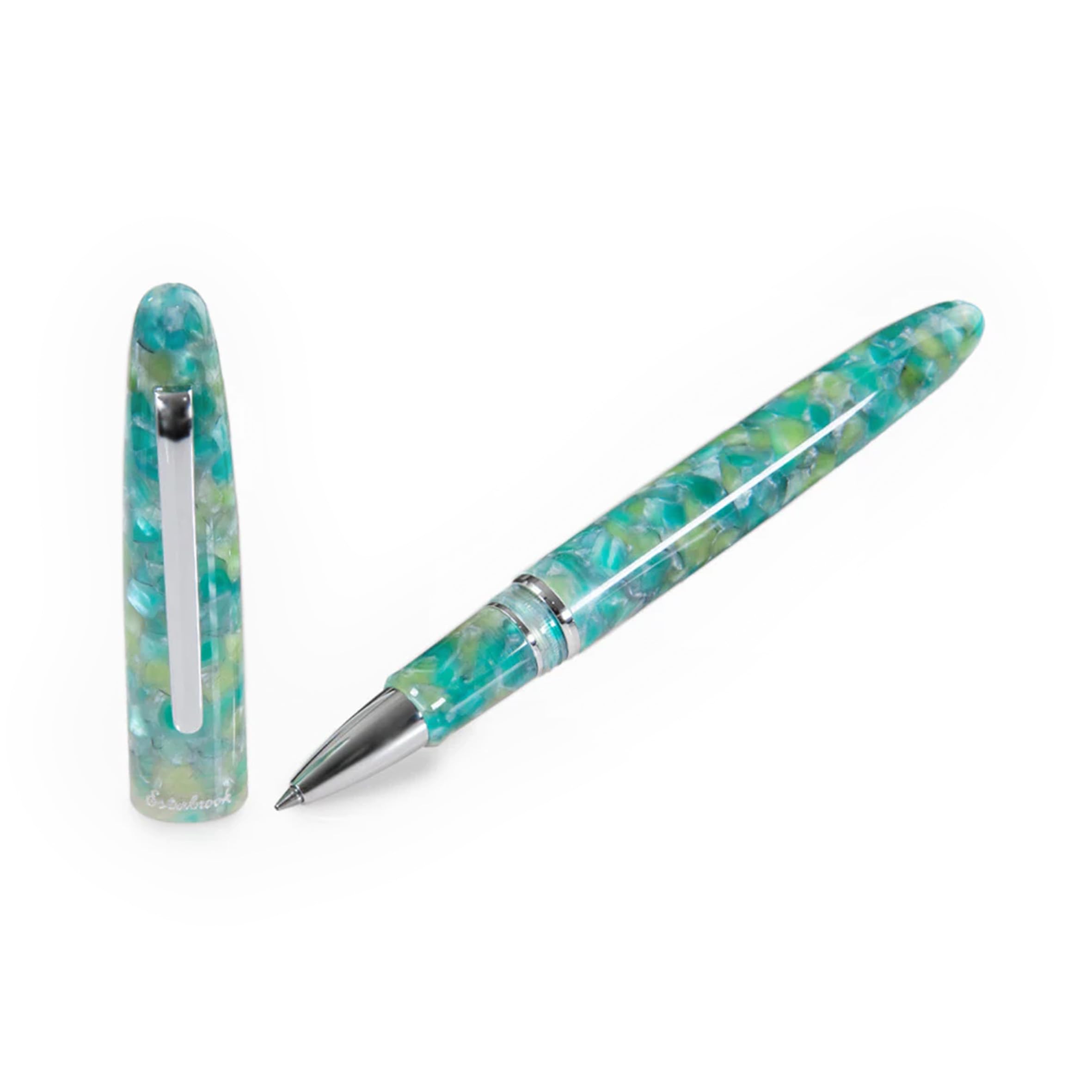 Esterbrook Estie ESG827 Sea Glass Palladium Rollerball Pen with Precious Resin
