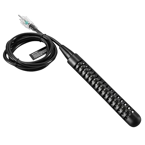 GRILLME Calentador de agua de inmersión eléctrico portátil de titanio de 1500 W, calentador de agua de cubo, calentador de agua de mar para pecera,