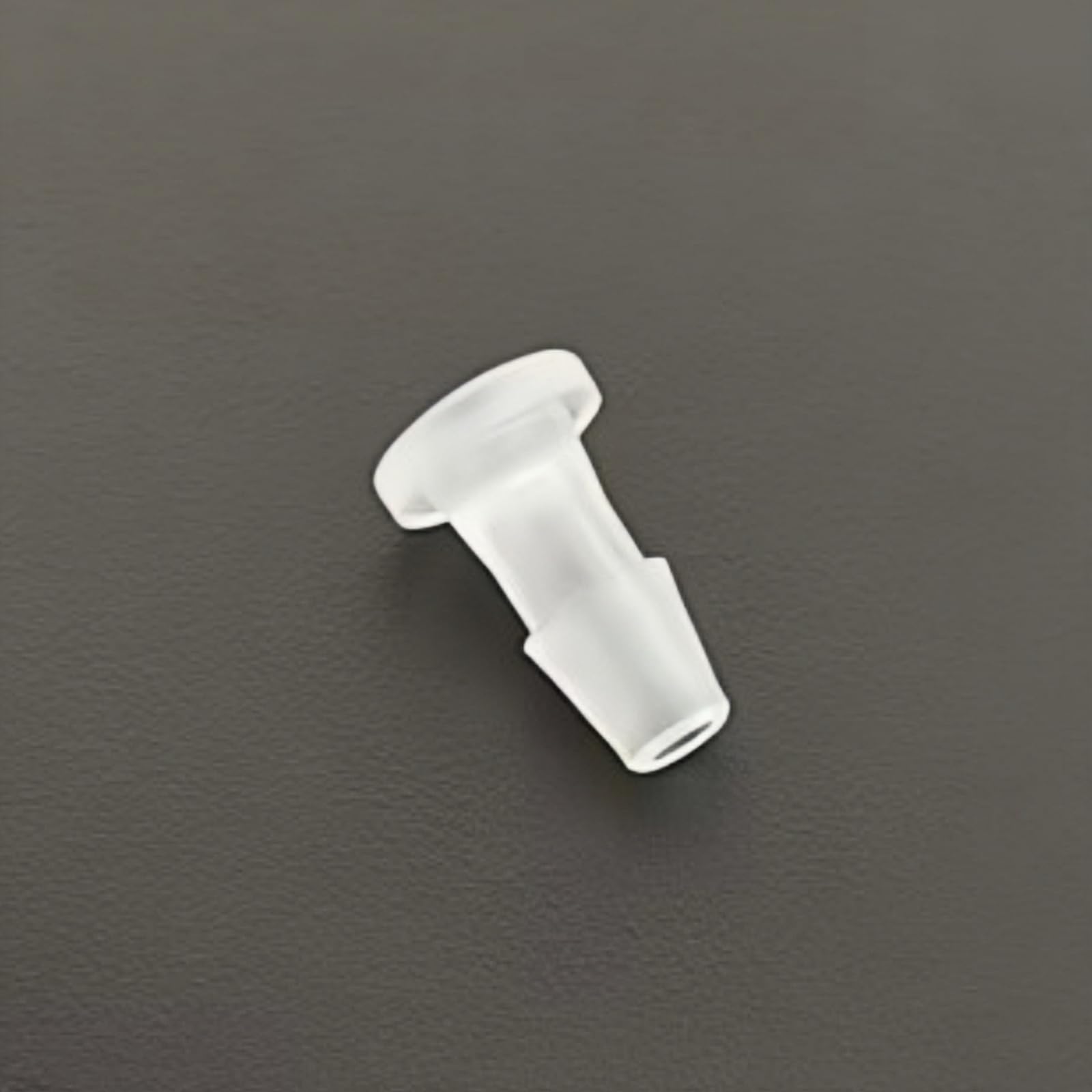 Straight Connectors, PP Plastic Hose Barbed Plug Connectors 1.6mm 2.4mm 3.2mm ID Lab Food 5 Pack(2.4mm)