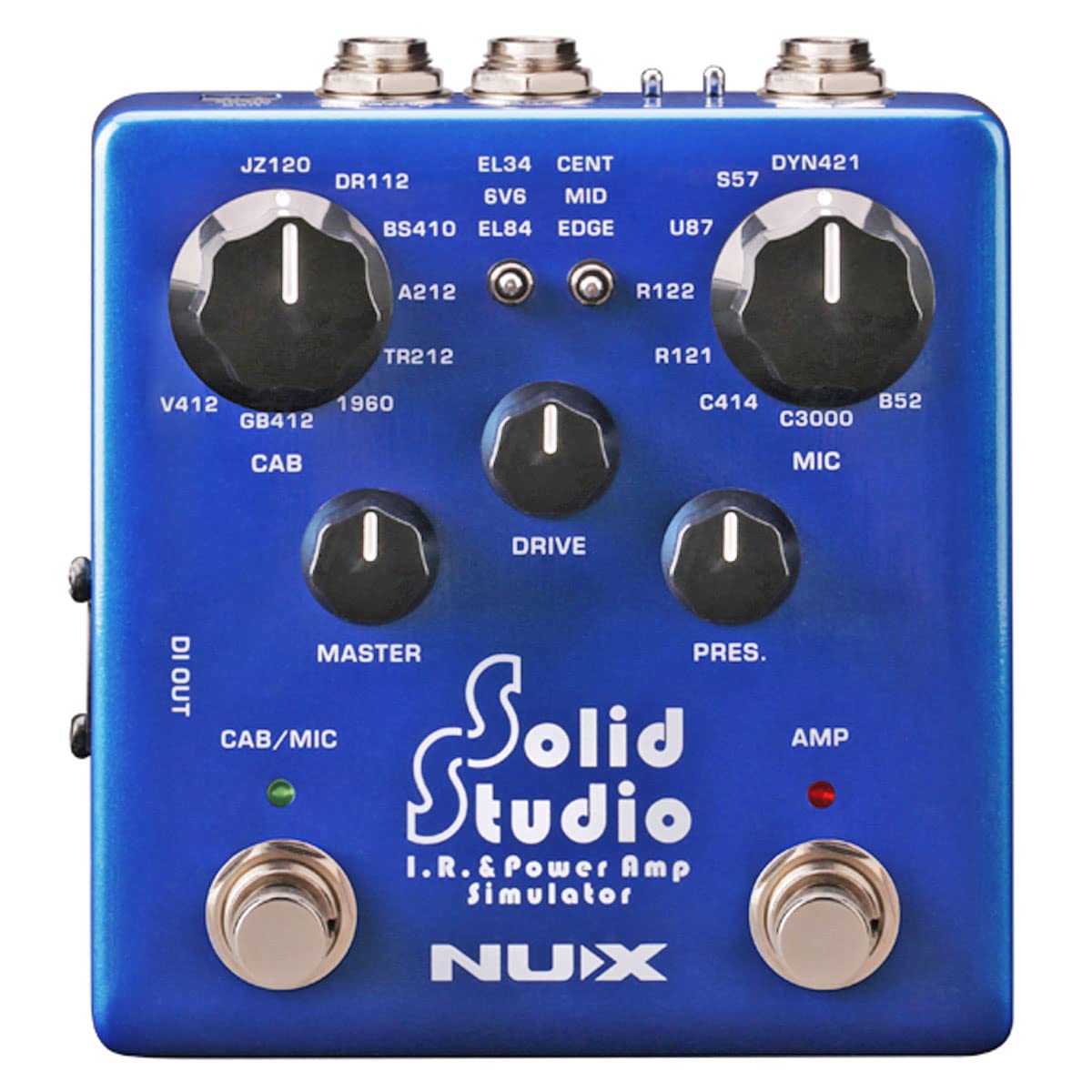 NUX NSS-5 Solid Studio IR-Loader Amp-Simulator + keepdrum Klinkenkabel