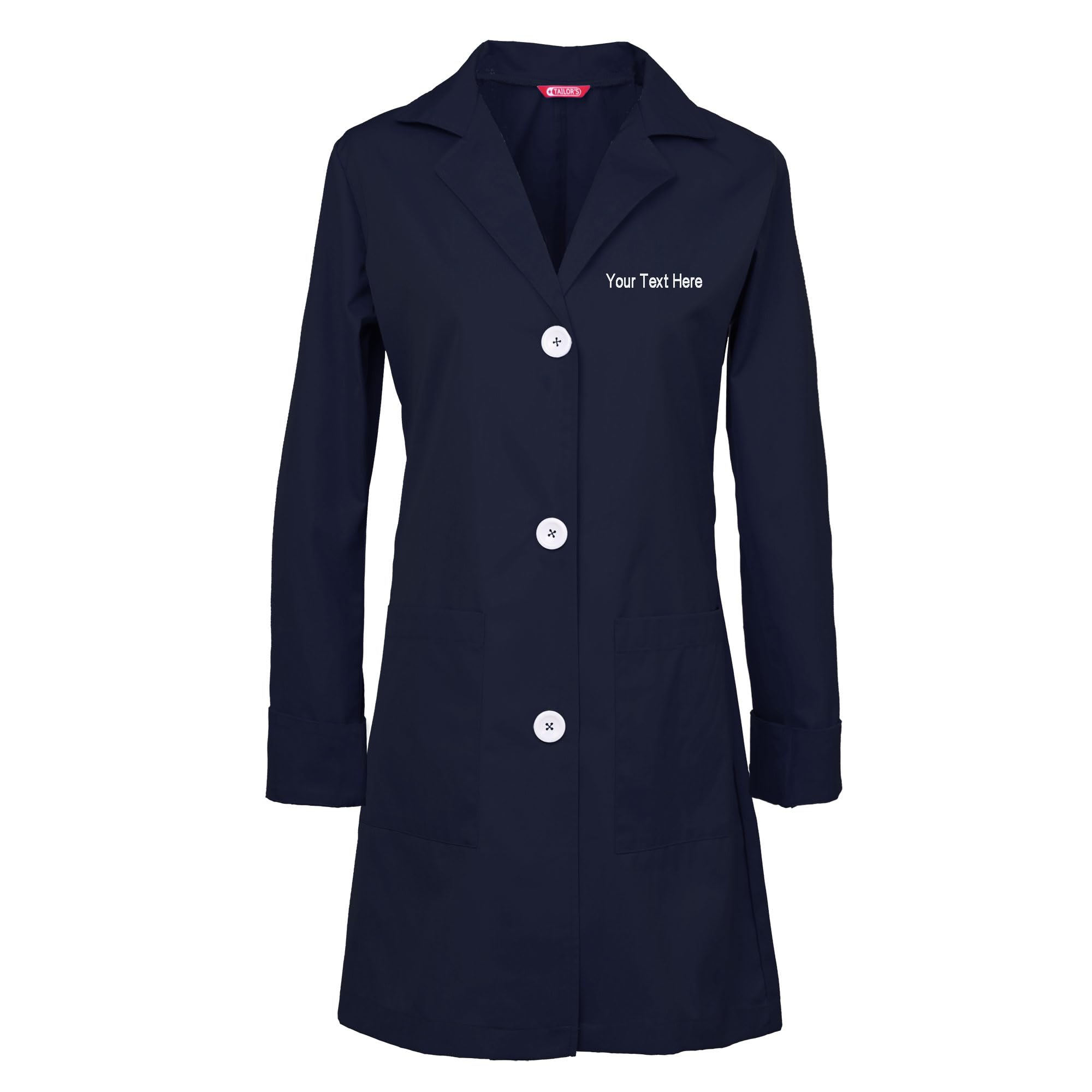 TAILOR'S Personalized Customizable Embroidered Women's Lab Coat