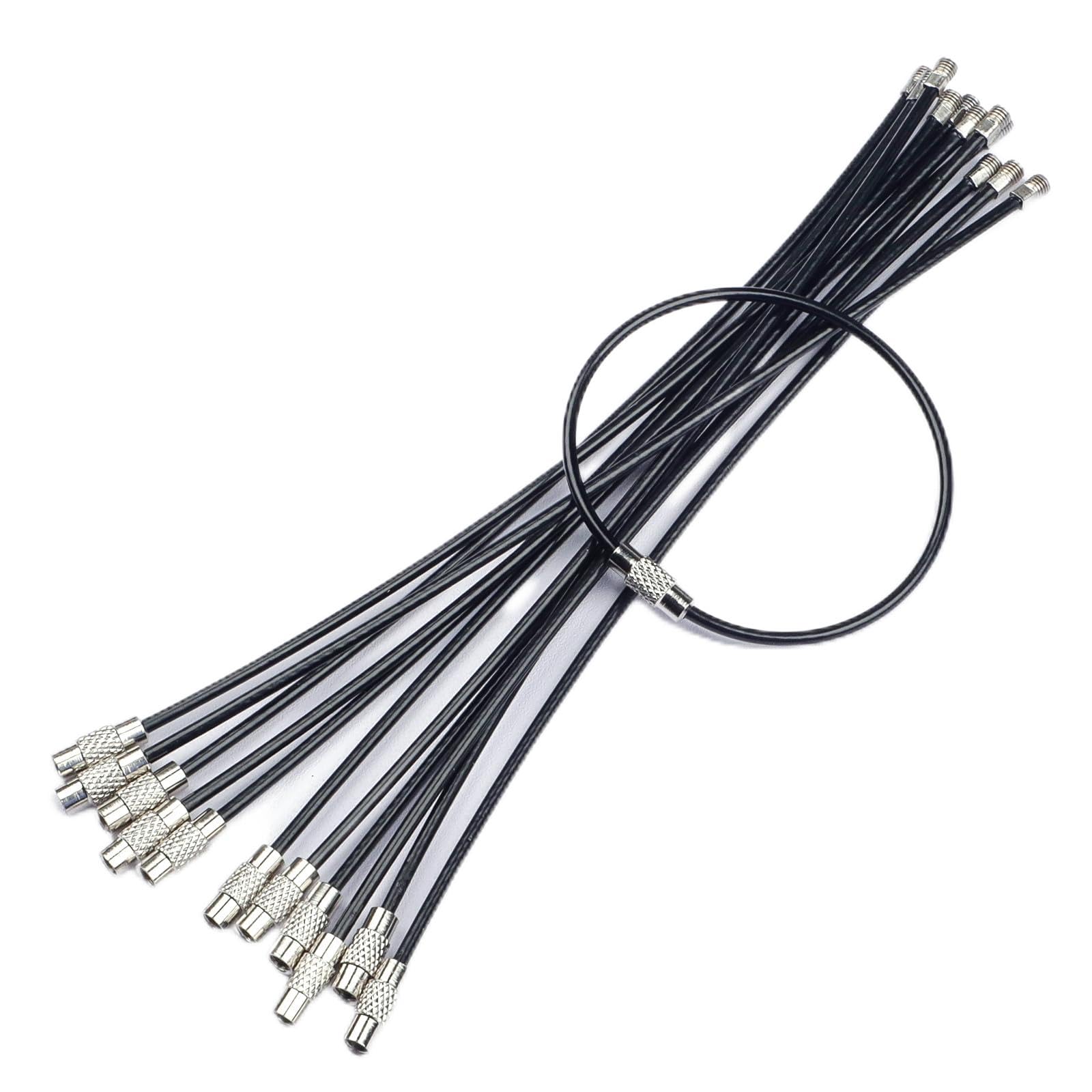 Uniclife 4 Inch Wire Keychain Cable Heavy Duty Stainless Steel Key Ring