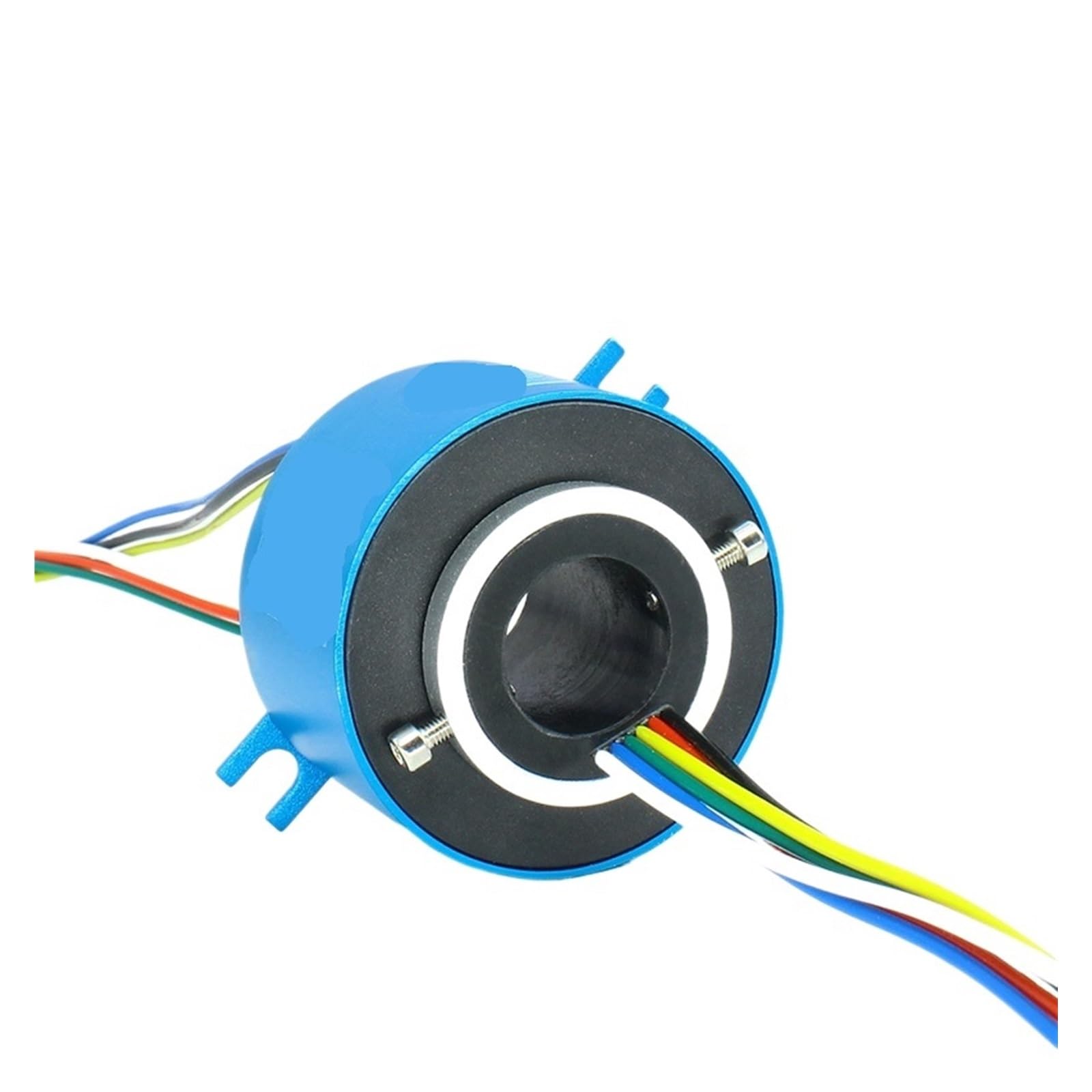 Uouobear One Color Through Hole Slip Ring Id 20Mm Od56mm 6/12Ch 10A Conductive Rotary Joint Electric Slipring Connector(20X56mm 6Ch 10A)
