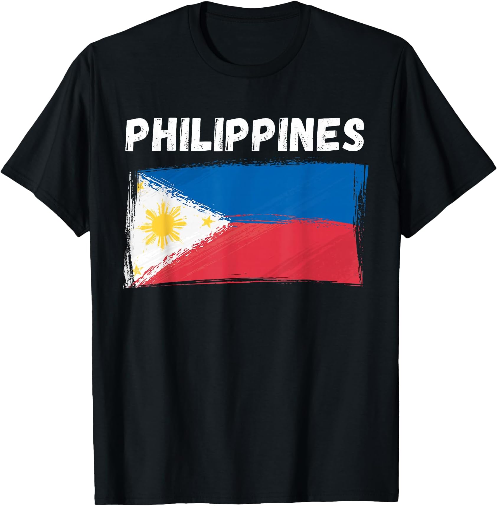 Philippines Flag Holiday Vintage Grunge Filipino Flag T-Shirt