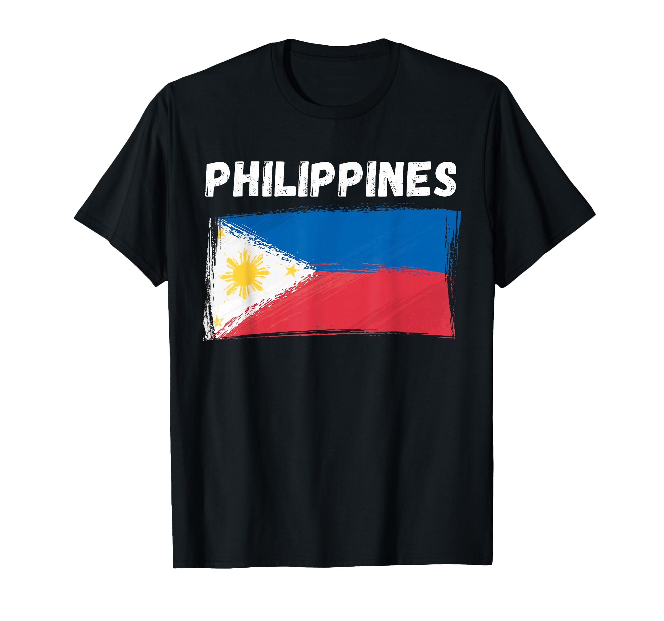 Philippines Flag Holiday Vintage Grunge Filipino Flag T-Shirt
